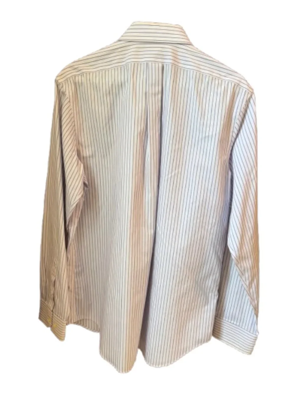 Banana Republic Men’s Button Down Shirt Size M Blue White Stripe Long Sleeve